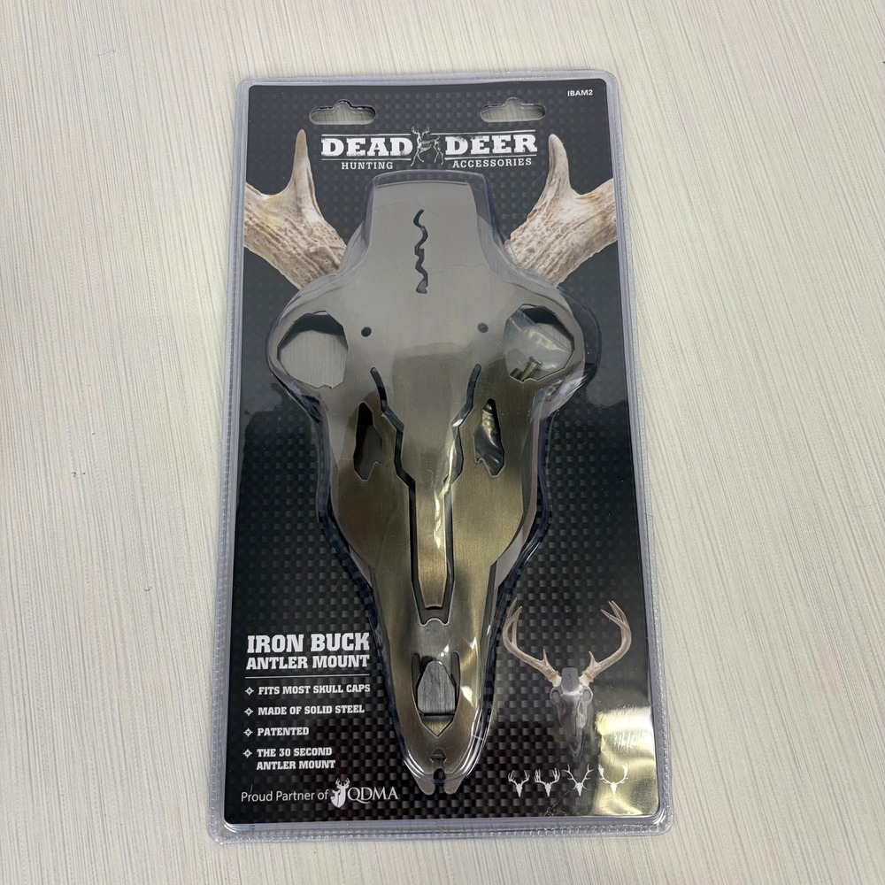 Do-All Outdoors Iron Buck Antler Mount Brushed Stainless Silver NEW